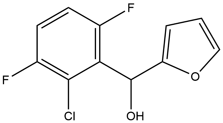 (2-chloro-3,6-difluorophenyl)(furan-2-yl)methanol Structure