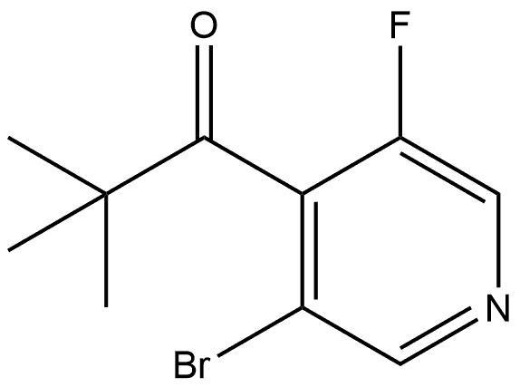 1-(3-Bromo-5-fluoro-4-pyridinyl)-2,2-dimethyl-1-propanone Structure