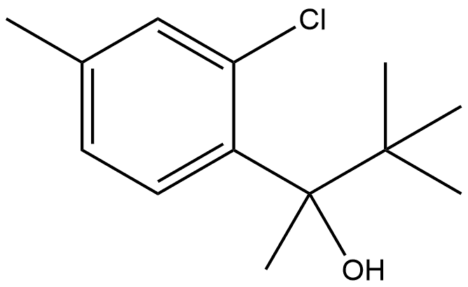 2-Chloro-α-(1,1-dimethylethyl)-α,4-dimethylbenzenemethanol Structure