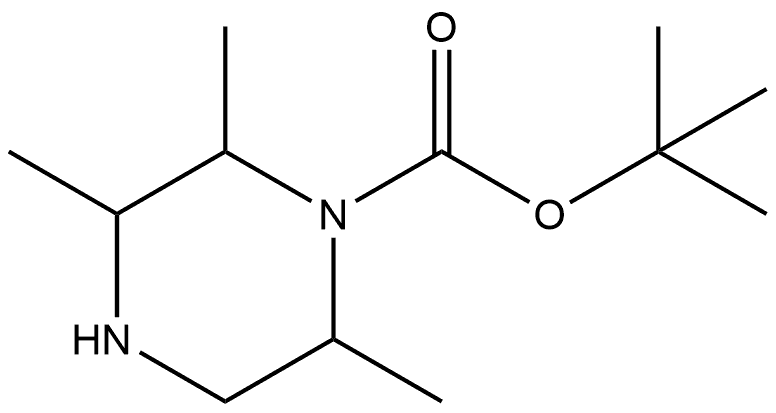 1,1-Dimethylethyl 2,3,6-trimethyl-1-piperazinecarboxylate Structure