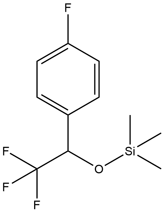 1-Fluoro-4-[2,2,2-trifluoro-1-[(trimethylsilyl)oxy]ethyl]benzene 구조식 이미지