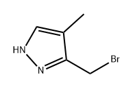 1H-Pyrazole, 3-(bromomethyl)-4-methyl- Structure