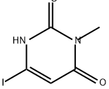 2,4(1H,3H)-Pyrimidinedione, 6-iodo-3-methyl- Structure