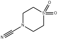 4-cyano-thiomorpholine 1,1-dioxide Structure