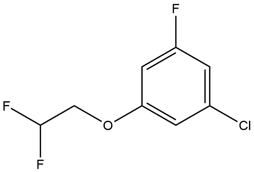 1-Chloro-3-(2,2-difluoroethoxy)-5-fluorobenzene Structure