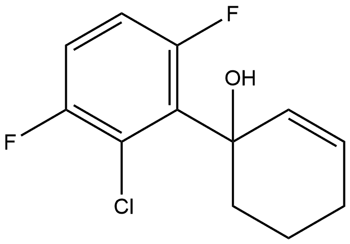 1-(2-Chloro-3,6-difluorophenyl)-2-cyclohexen-1-ol Structure