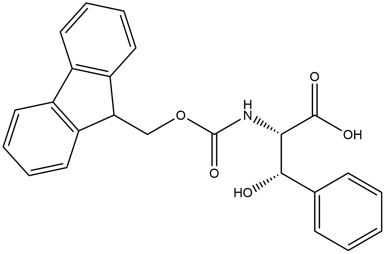 Fmoc-(S,S)-β-Phenylserine 구조식 이미지