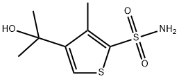 4-(1-Hydroxy-1-methylethyl)-3-methyl-2-thiophenesulfonamide Structure