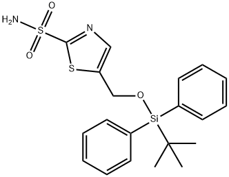 5-[[[(1,1-Dimethylethyl)diphenylsilyl]oxy]methyl]-2-thiazolesulfonamide Structure