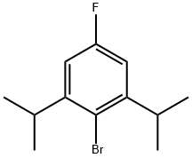 Benzene, 2-bromo-5-fluoro-1,3-bis(1-methylethyl)- 구조식 이미지