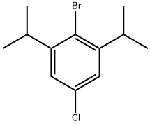 Benzene, 2-bromo-5-chloro-1,3-bis(1-methylethyl)- 구조식 이미지