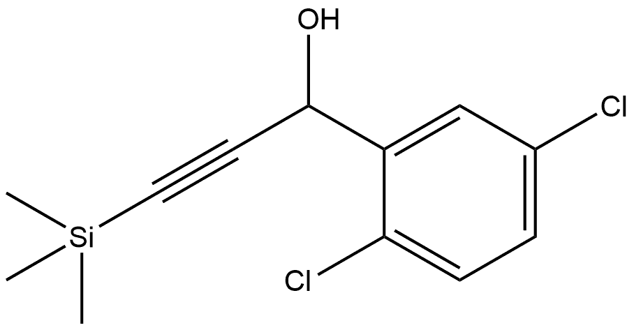 2,5-Dichloro-α-[2-(trimethylsilyl)ethynyl]benzenemethanol Structure