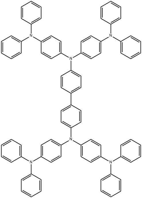 [1,1'-Biphenyl]-4,4'-diamine, N4,N4,N4',N4'-tetrakis[4-(diphenylamino)phenyl]- Structure