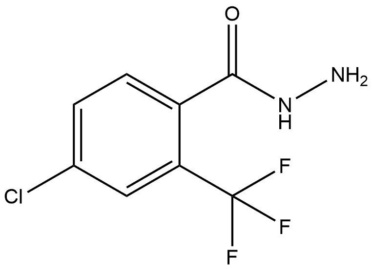 4-Chloro-2-(trifluoromethyl)benzoic acid hydrazide Structure