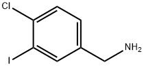 Benzenemethanamine, 4-chloro-3-iodo- Structure