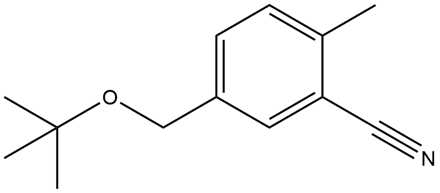 5-[(1,1-Dimethylethoxy)methyl]-2-methylbenzonitrile Structure