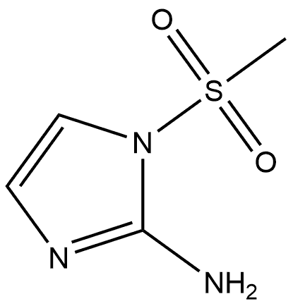 1-(Methylsulfonyl)-1H-imidazol-2-amine 구조식 이미지