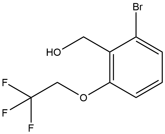 2-Bromo-6-(2,2,2-trifluoroethoxy)benzenemethanol Structure