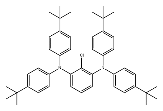 1,3-Benzenediamine, 2-chloro-N1,N1,N3,N3-tetrakis[4-(1,1-dimethylethyl)phenyl]- Structure