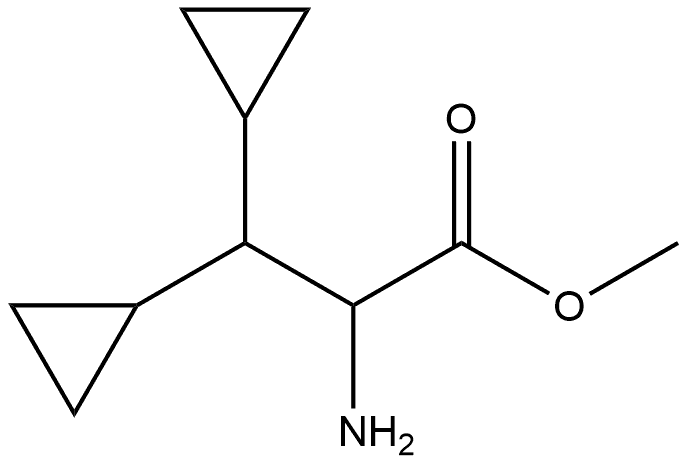 Cyclopropanepropanoic acid, α-amino-β-cyclopropyl-, methyl ester Structure