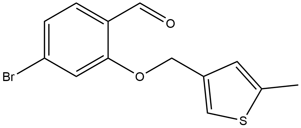 4-Bromo-2-[(5-methyl-3-thienyl)methoxy]benzaldehyde Structure