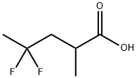 4,4-difluoro-2-methylpentanoic acid Structure