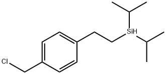 1-[2-[Bis(1-methylethyl)silyl]ethyl]-4-(chloromethyl)benzene Structure