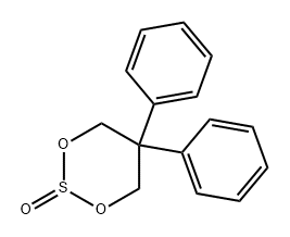 1,3,2-Dioxathiane, 5,5-diphenyl-, 2-oxide Structure