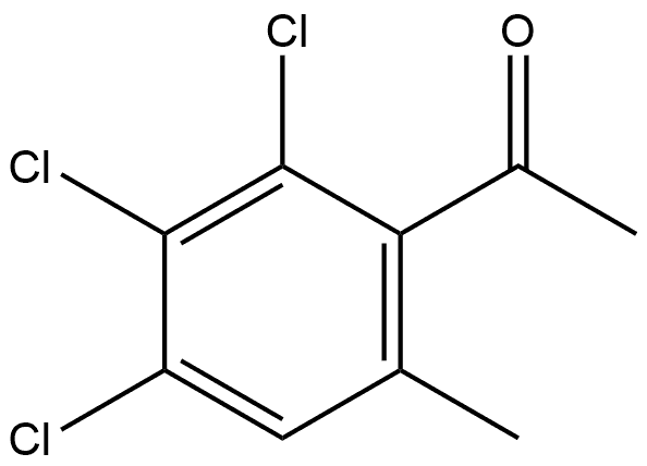 1-(2,3,4-Trichloro-6-methylphenyl)ethanone Structure