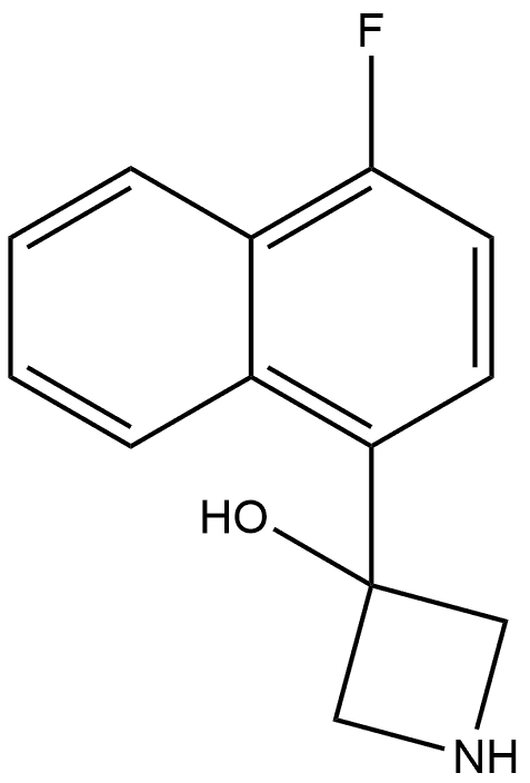 3-(4-Fluoro-1-naphthalenyl)-3-azetidinol Structure