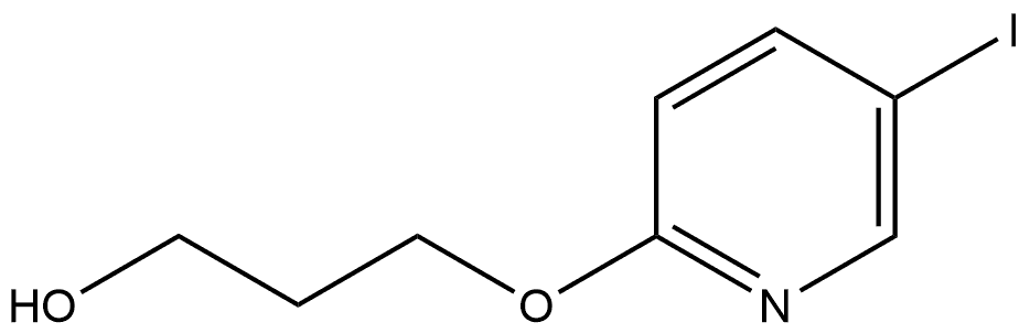 3-[(5-Iodo-2-pyridinyl)oxy]-1-propanol Structure