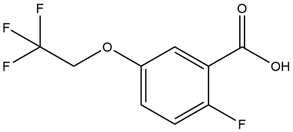 2-Fluoro-5-(2,2,2-trifluoroethoxy)benzoic acid Structure