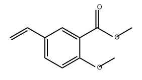 Benzoic acid, 5-ethenyl-2-methoxy-, methyl ester Structure