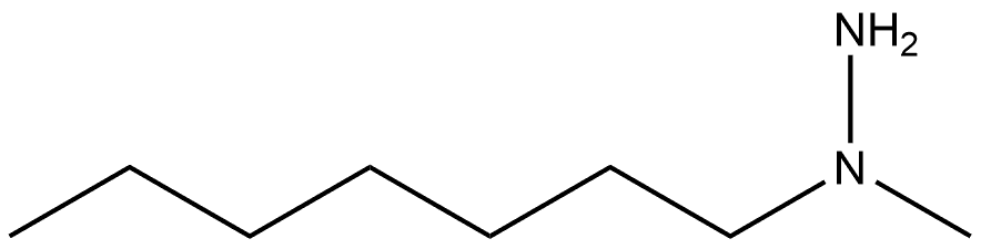 1-Heptyl-1-methylhydrazine Structure