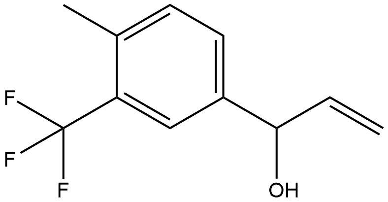 α-Ethenyl-4-methyl-3-(trifluoromethyl)benzenemethanol Structure