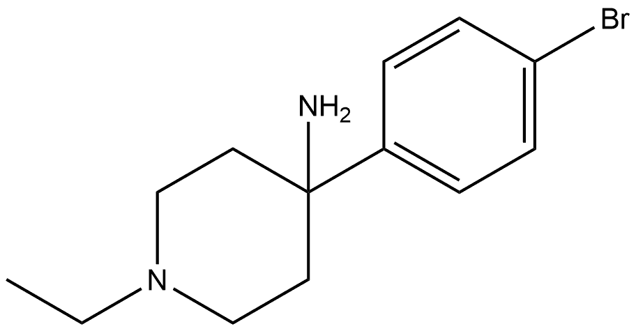 4-(4-Bromophenyl)-1-ethyl-4-piperidinamine Structure