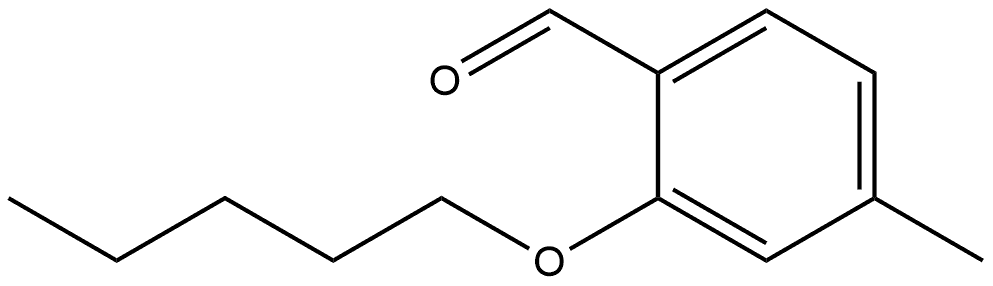 Benzaldehyde, 4-methyl-2-(pentyloxy)- Structure