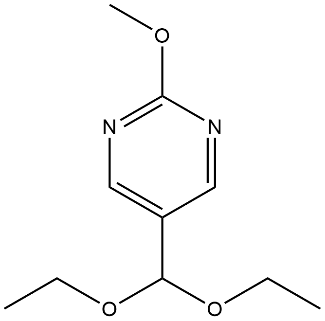 5-(Diethoxymethyl)-2-methoxypyrimidine Structure