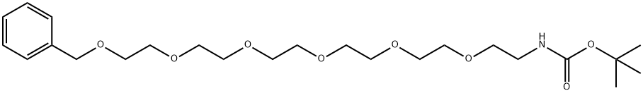 5,8,11,14,17,20-Hexaoxa-2-azaheneicosanoic acid, 21-phenyl-, 1,1-dimethylethyl ester Structure