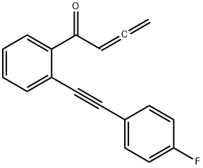 1-[2-[2-(4-Fluorophenyl)ethynyl]phenyl]-2,3-butadien-1-one 구조식 이미지