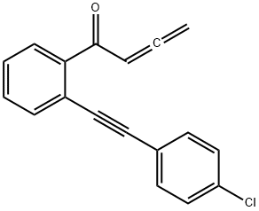 1-[2-[2-(4-Chlorophenyl)ethynyl]phenyl]-2,3-butadien-1-one Structure