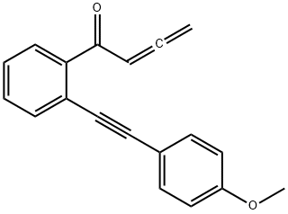 1-[2-[2-(4-Methoxyphenyl)ethynyl]phenyl]-2,3-butadien-1-one Structure