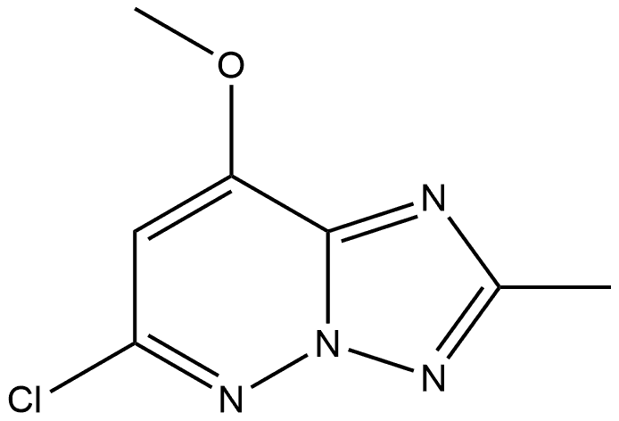 6-chloro-8-methoxy-2-methyl-[1,2,4]triazolo[1,5-b]pyridazine Structure