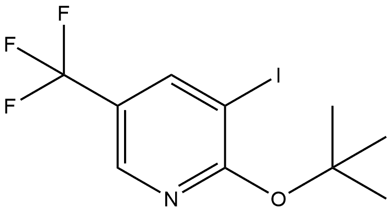 2-(1,1-Dimethylethoxy)-3-iodo-5-(trifluoromethyl)pyridine Structure