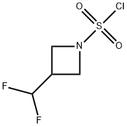 1-Azetidinesulfonyl chloride, 3-(difluoromethyl)- Structure