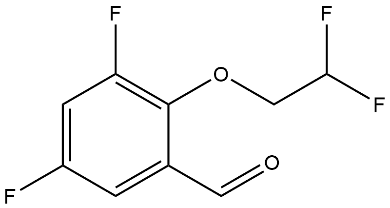 2-(2,2-Difluoroethoxy)-3,5-difluorobenzaldehyde Structure