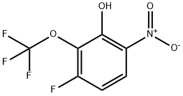 3-Fluoro-2-(trifluoromethoxy)-6-nitrophenol 구조식 이미지