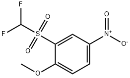 Difluoromethyl 2-methoxy-5-nitrophenyl sulphone Structure