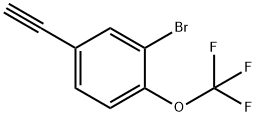 2-Bromo-4-ethynyl-1-(trifluoromethoxy)benzene 구조식 이미지