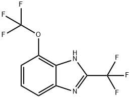 4-(Trifluoromethoxy)-2-(trifluoromethyl)-1H-benzimidazole Structure